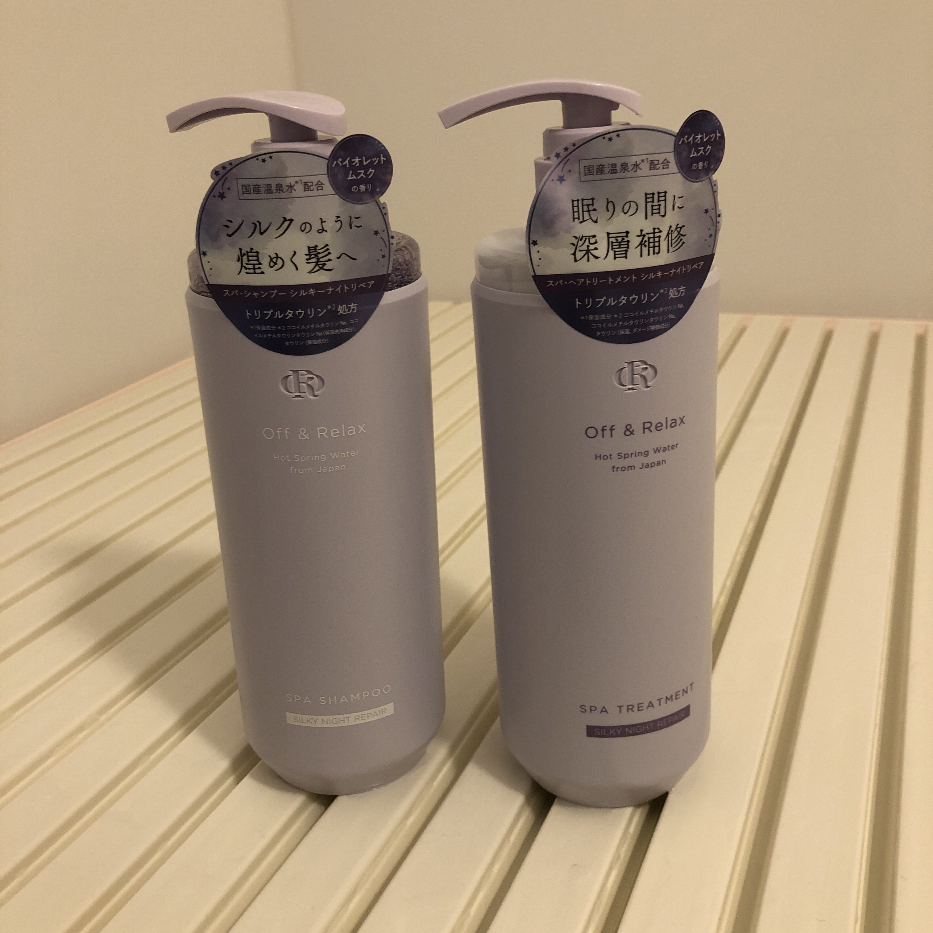 ＯＲ スパ・シャンプー／ヘアトリートメント シルキーナイトリペア/Off&Relax/市販シャンプーを使ったクチコミ（1枚目）