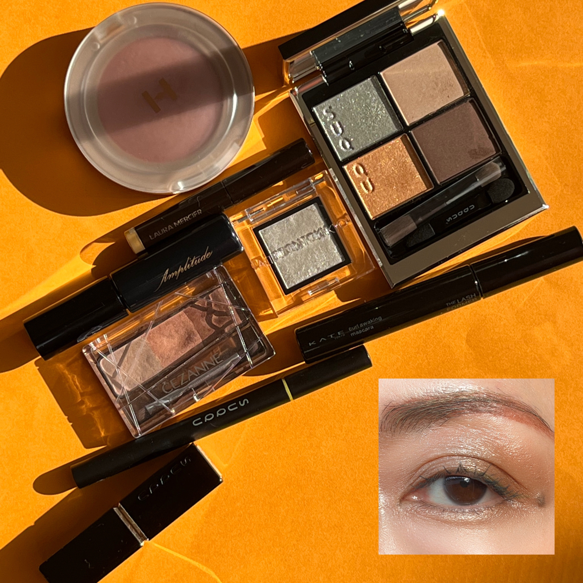 アイブロウ カラーマスカラ 01　ゴールドベージュ/Amplitude/眉マスカラを使ったクチコミ（1枚目）