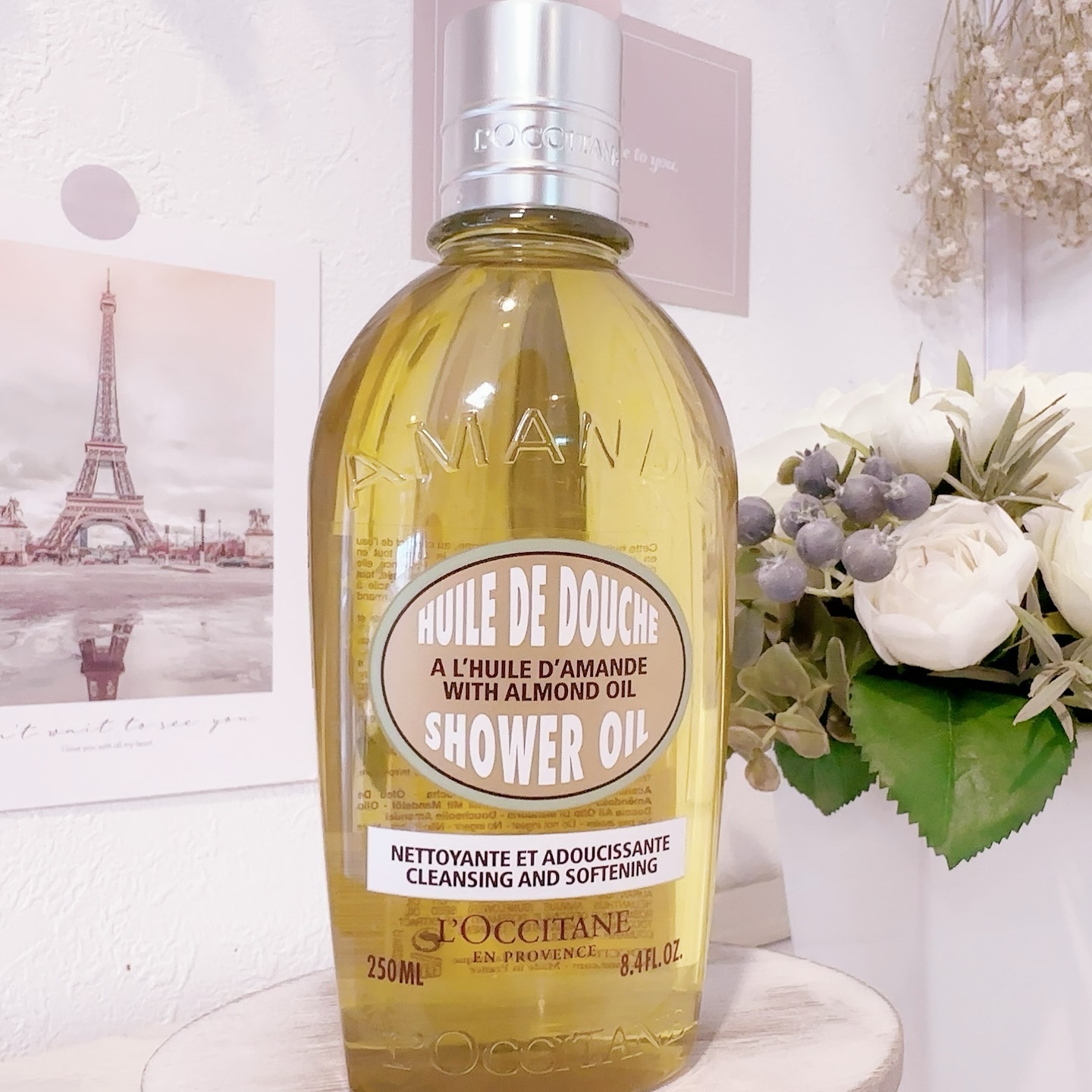 アーモンド モイスチャライジングシャワーオイル/L'OCCITANE/ボディソープを使ったクチコミ（2枚目）