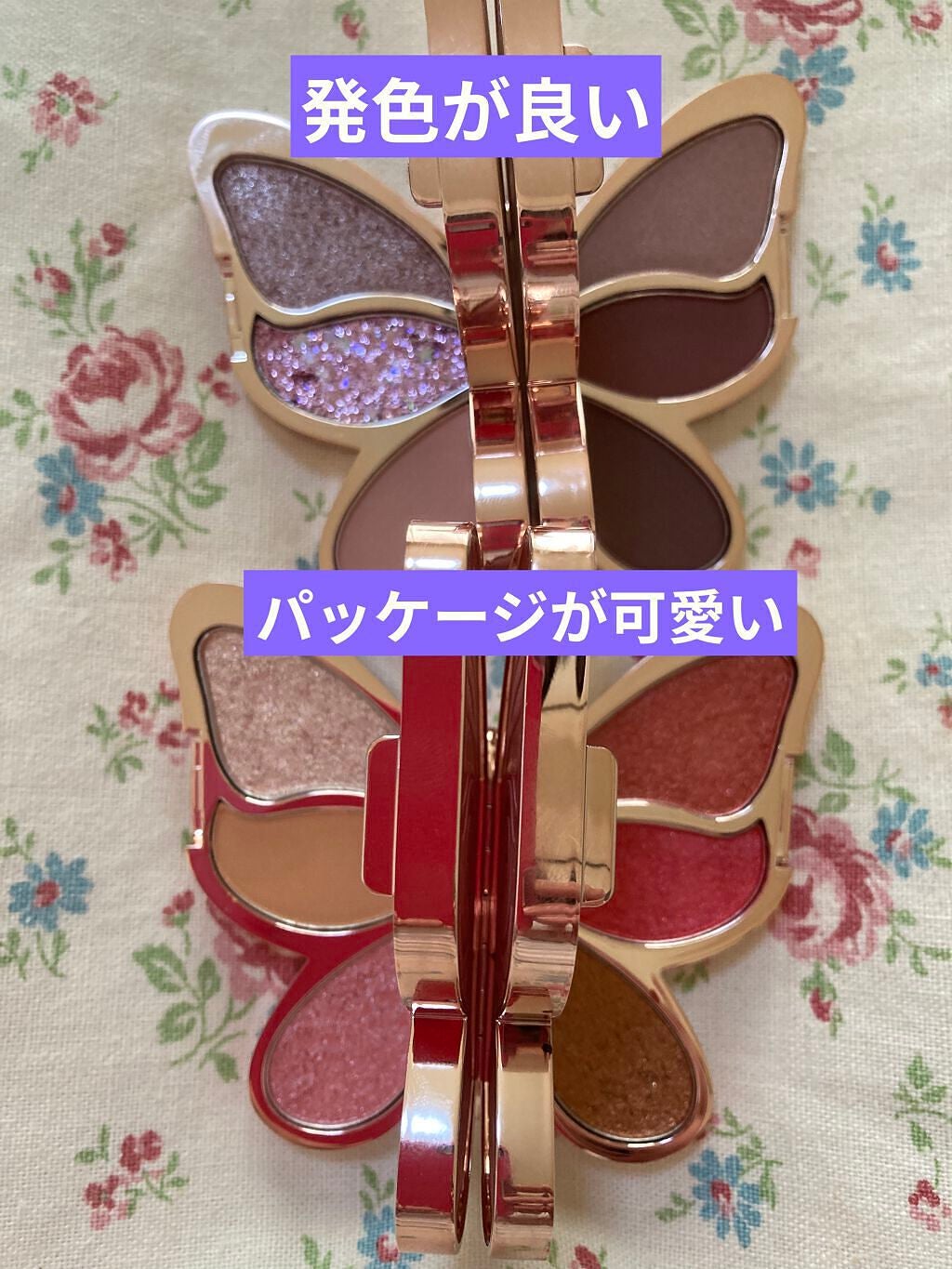 バタフライアイシャドウパレット/AGAG/アイシャドウパレットを使ったクチコミ(1枚目)