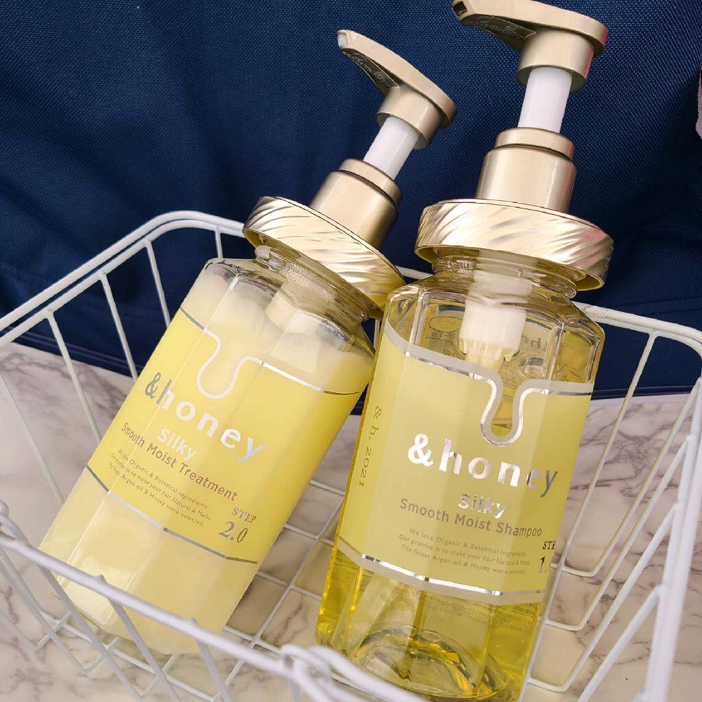 シルキー　スムースモイスチャー　シャンプー　1.0/ヘアトリートメント　2.0/&honey/市販シャンプーを使ったクチコミ（1枚目）