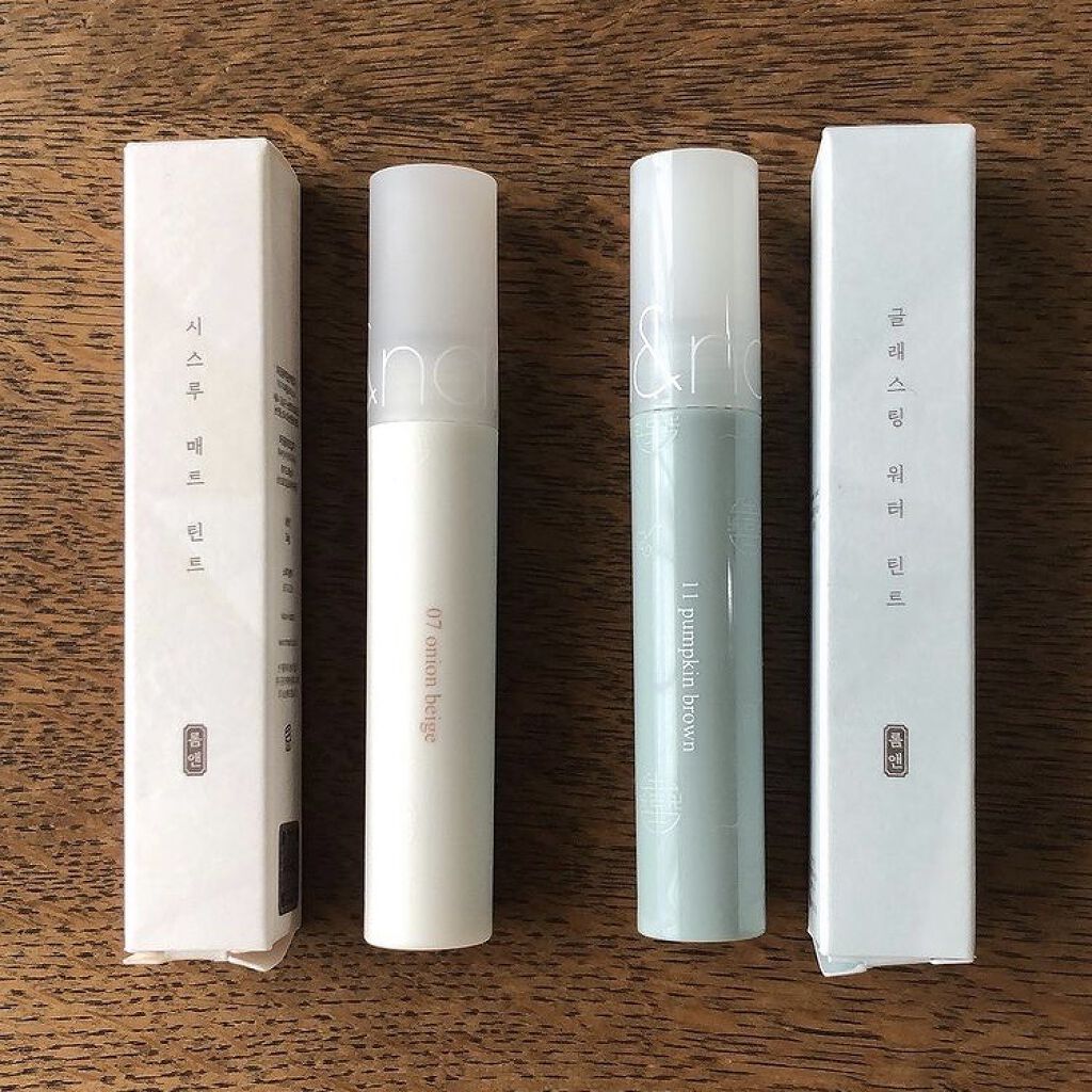 シースルーマットティント 韓服エディション #07 onion beige/rom&nd/リップティントを使ったクチコミ（1枚目）