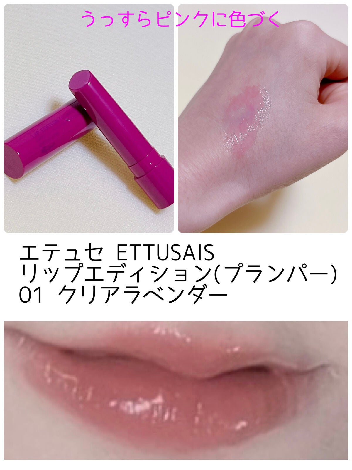エテュセ リップエディション(プランパー)リッチスタイル/ヘルシースタイル/ettusais/リップケアを使ったクチコミ(2枚目)