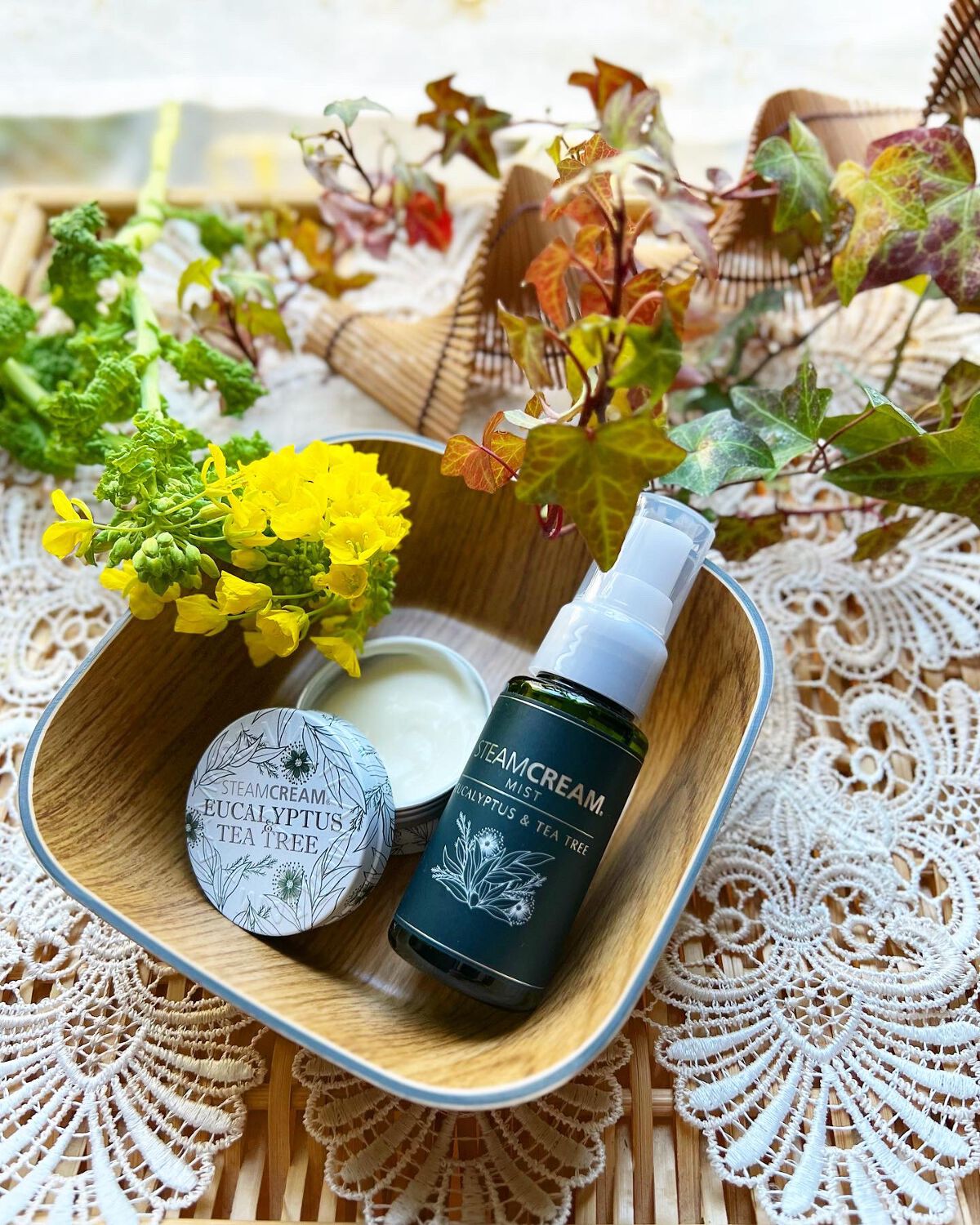 スチームクリーム ユーカリ&ティーツリー mini/STEAMCREAM/フェイスクリームを使ったクチコミ(3枚目)