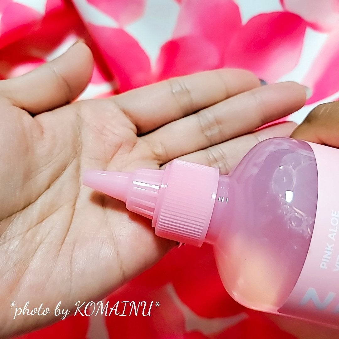 ピンクアロエビタトナー/APRILSKIN/化粧水を使ったクチコミ(2枚目)