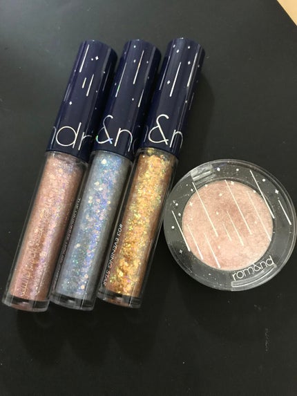 グリッター シャドウ カラー/rom&nd/グリッターを使ったクチコミ(1枚目)