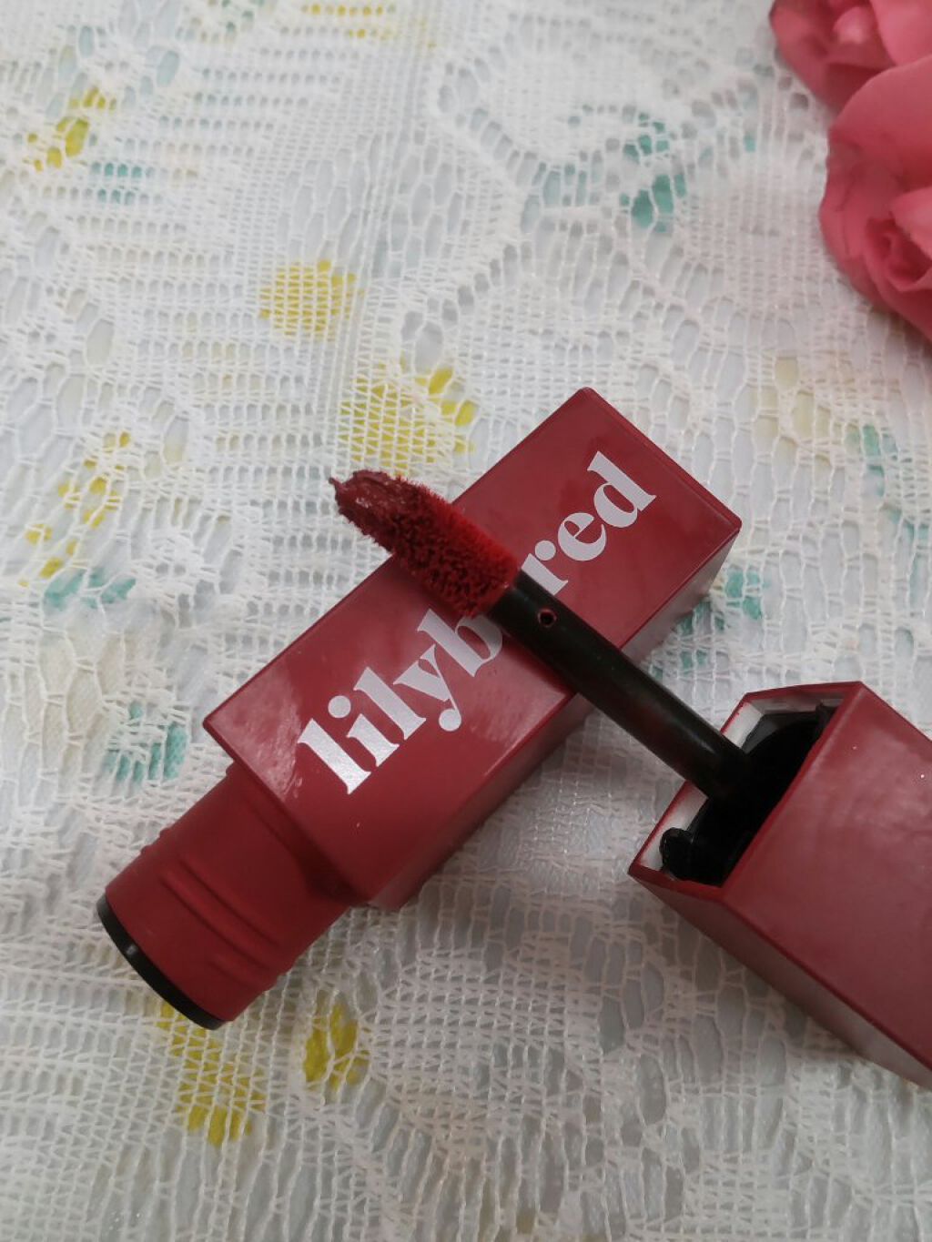 ムードライアー ベルベットティント/lilybyred/リップティントを使ったクチコミ（3枚目）