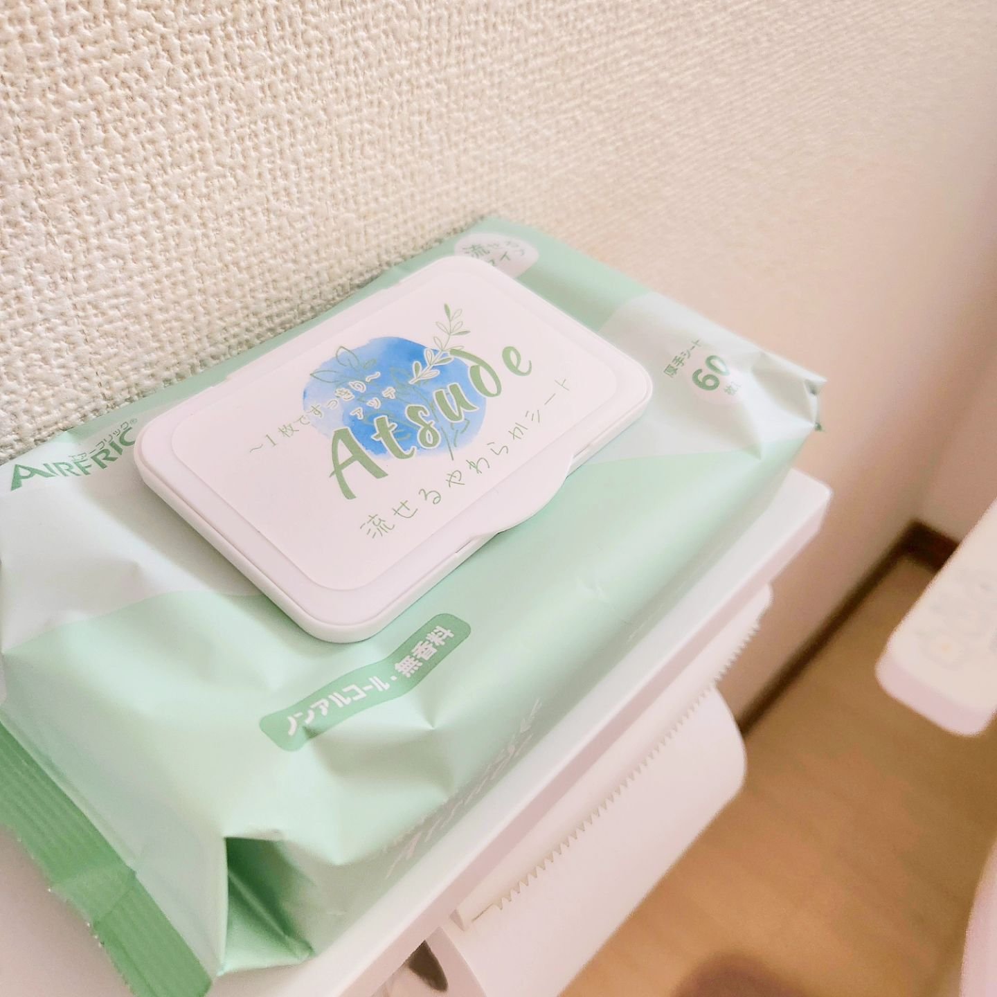 Atsude 流せる！超厚手やわらかシート/AIRFRIC/ティッシュを使ったクチコミ（1枚目）