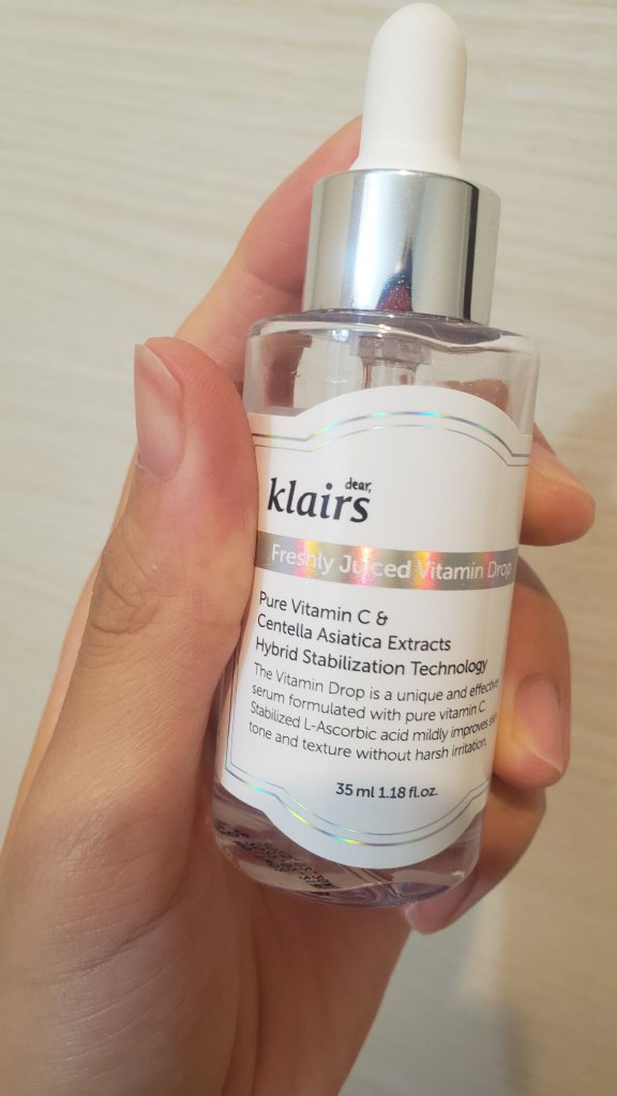 フレッシュリージュースドビタミンドロップ(35ml)/Klairs/美容液を使ったクチコミ（1枚目）