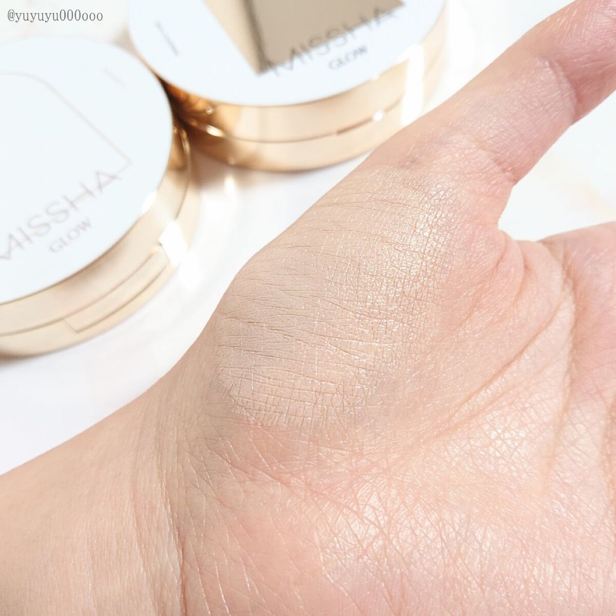 グロウ クッション ライト <ライトタイプ>/MISSHA/クッションファンデーションを使ったクチコミ(5枚目)