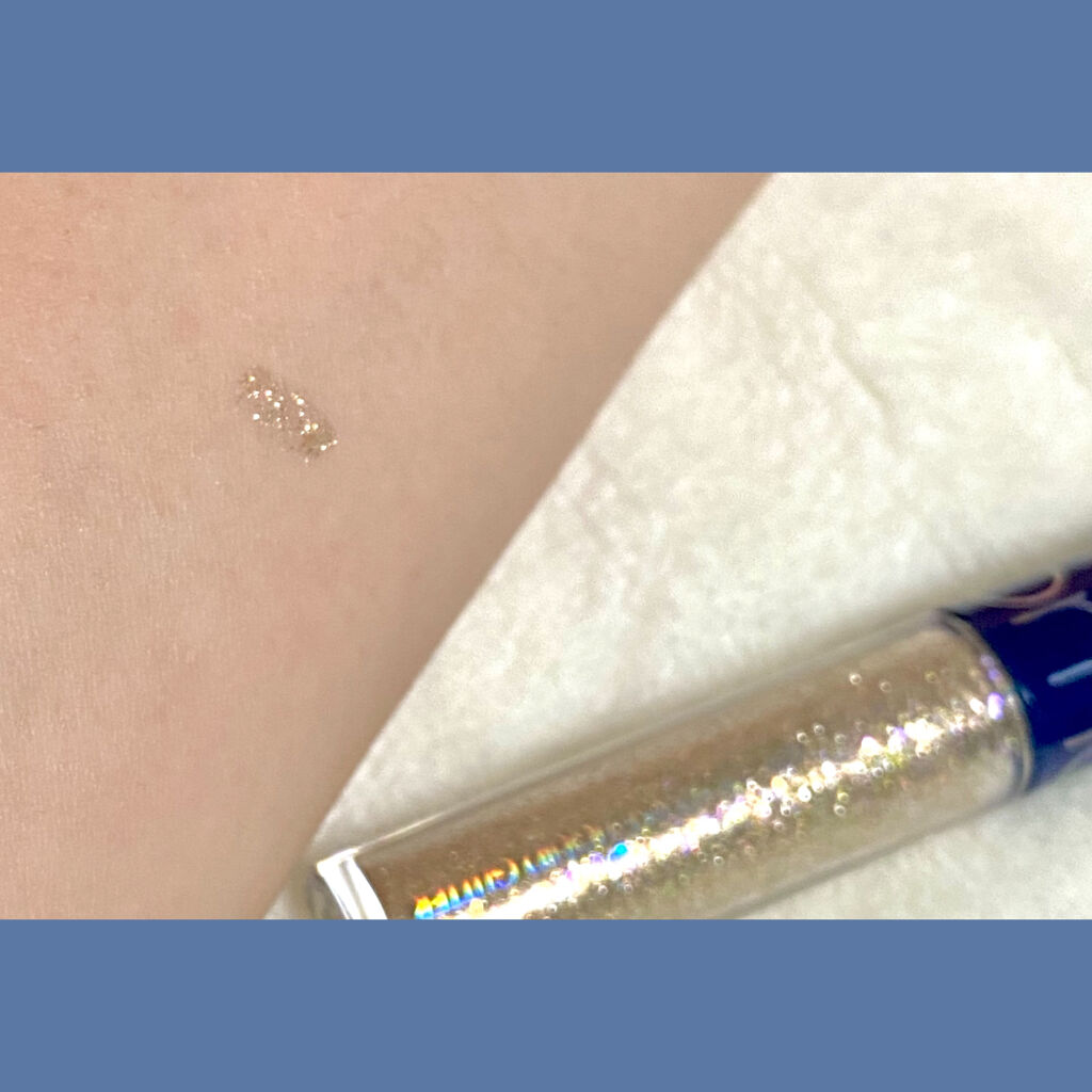 リキッド グリッター シャドウ 01 スターダスト(STARDUST)/rom&nd/グリッターを使ったクチコミ（3枚目）