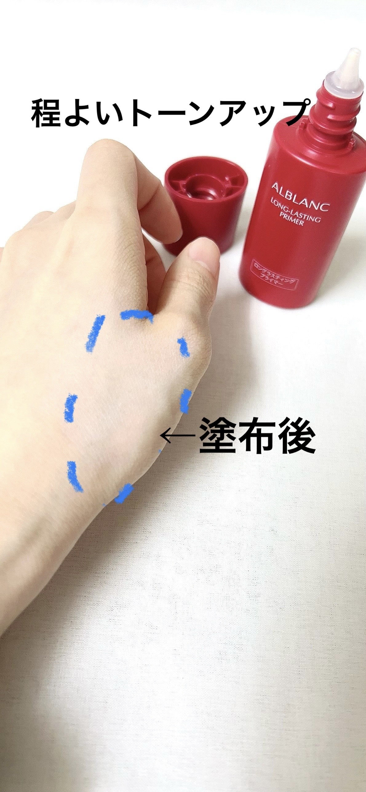 ロングラスティングプライマー/ALBLANC/化粧下地を使ったクチコミ（3枚目）