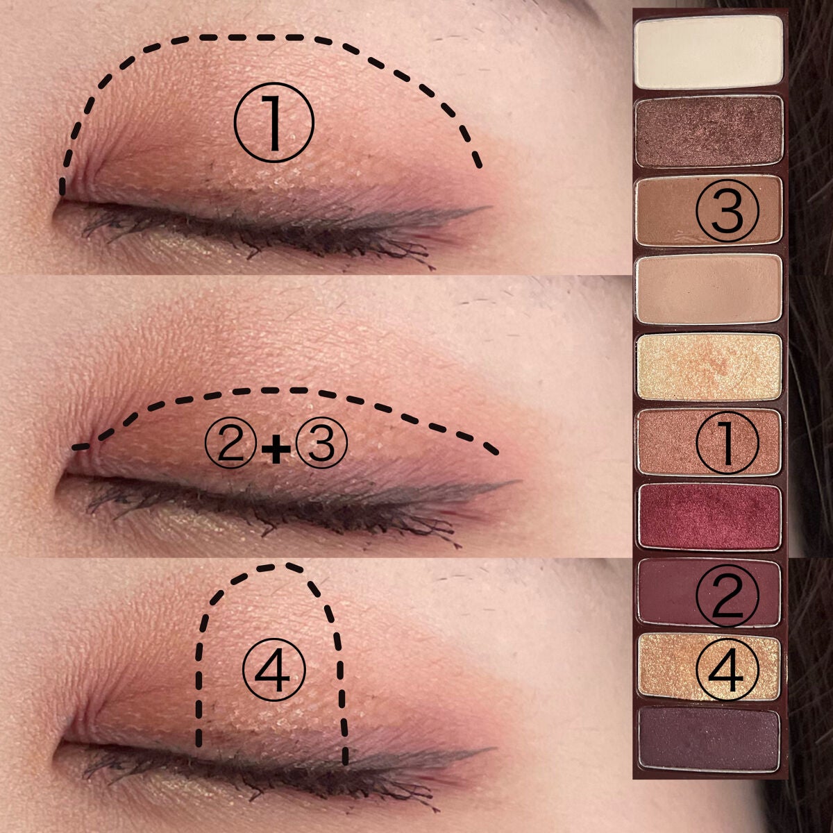 プレイカラー アイシャドウ/ETUDE/アイシャドウパレットを使ったクチコミ(3枚目)