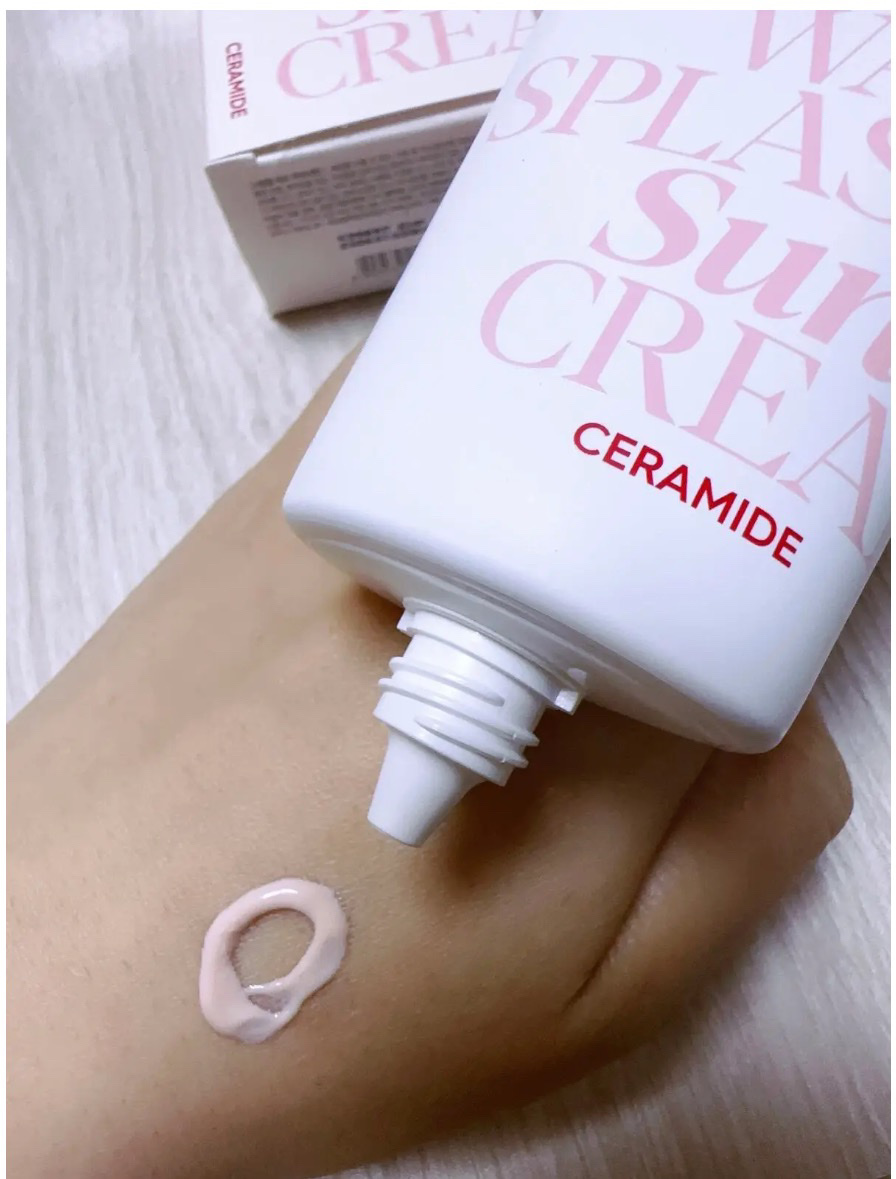 ウォータースプラッシュサンクリーム セラミド/espoir/日焼け止めクリームを使ったクチコミ（3枚目）