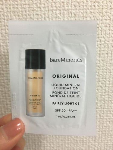 bareMinerals オリジナル  リキッド  ミネラル  ファンデーションのクチコミ「bareMinerals
オリジナル  リキッド  
ミネラル  ファンデーション

⭐︎感想.....」（1枚目）