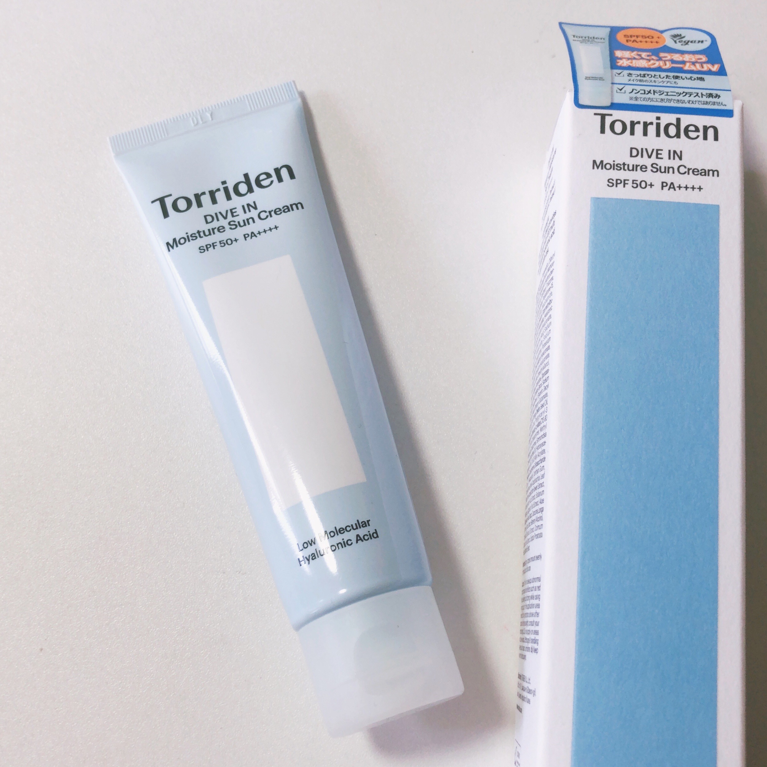 ダイブイン ウォータリーモイスチャーサンクリーム/Torriden/日焼け止めクリームを使ったクチコミ（1枚目）