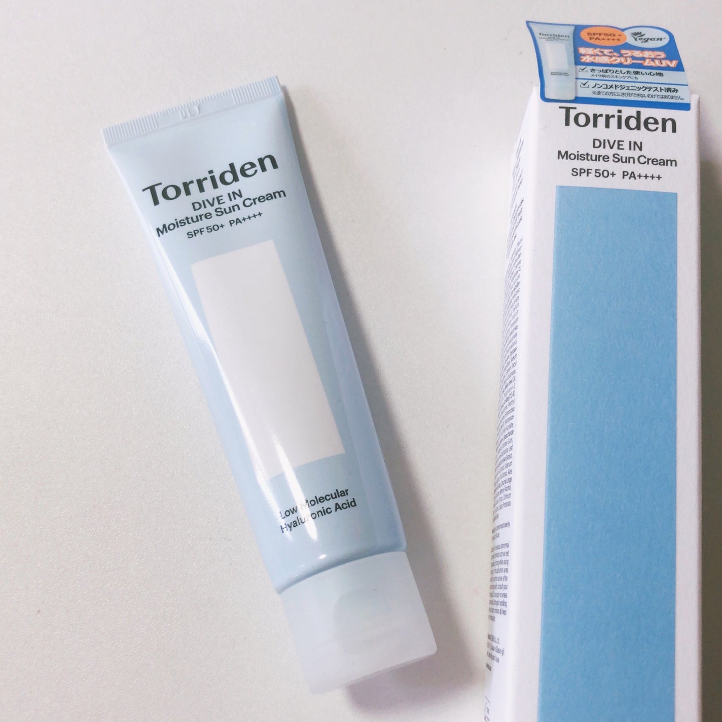 ダイブイン ウォータリーモイスチャーサンクリーム/Torriden/日焼け止めクリームを使ったクチコミ(1枚目)