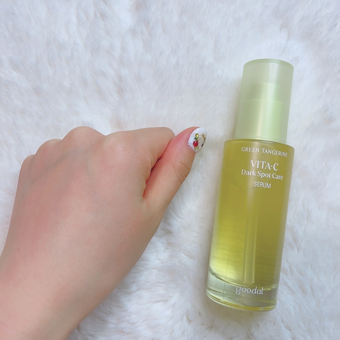 グリーンタンジェリン ビタC ダークスポットケアセラム/goodal/美容液を使ったクチコミ（3枚目）