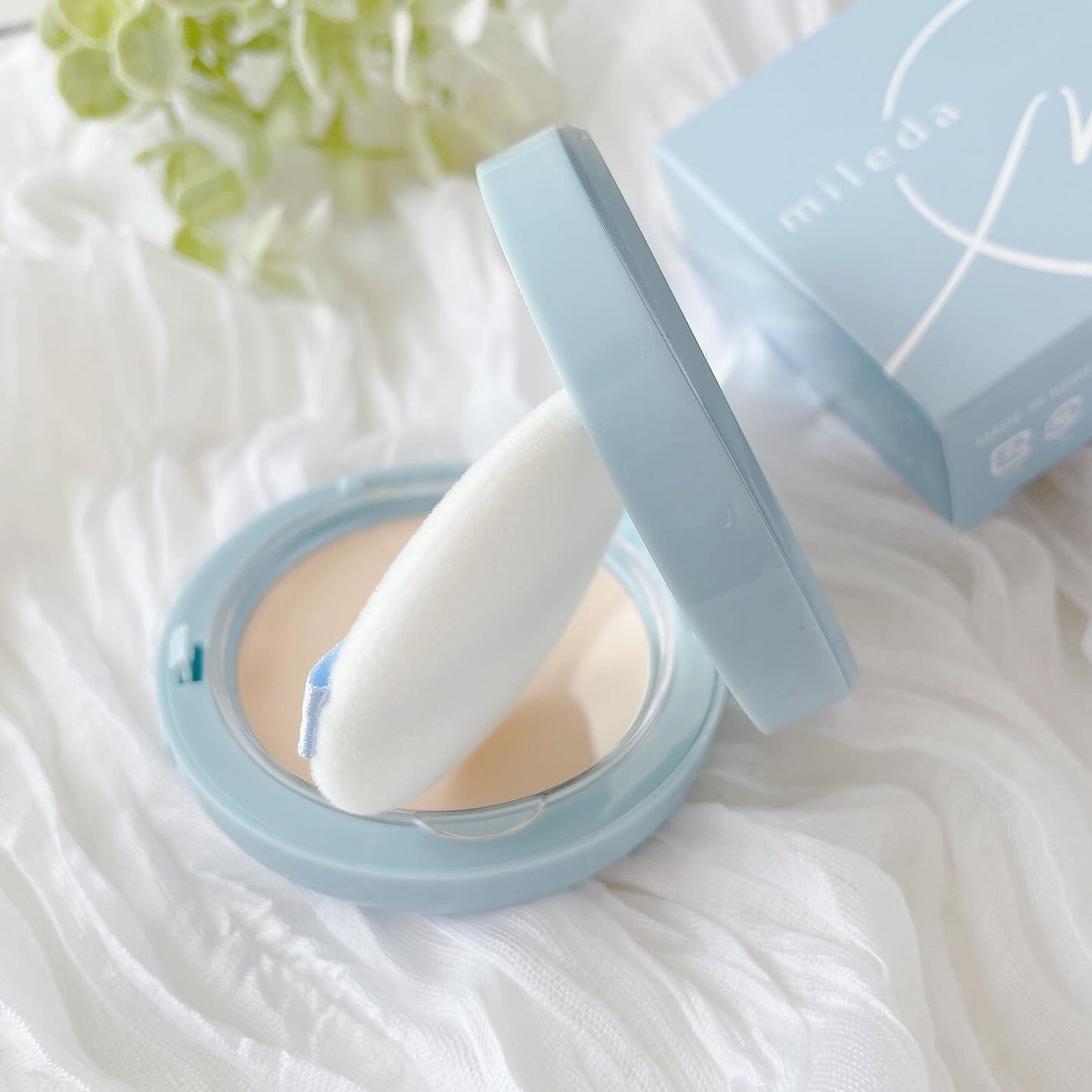 スムースフィットファンデーション/mileda/パウダーファンデーションを使ったクチコミ(3枚目)