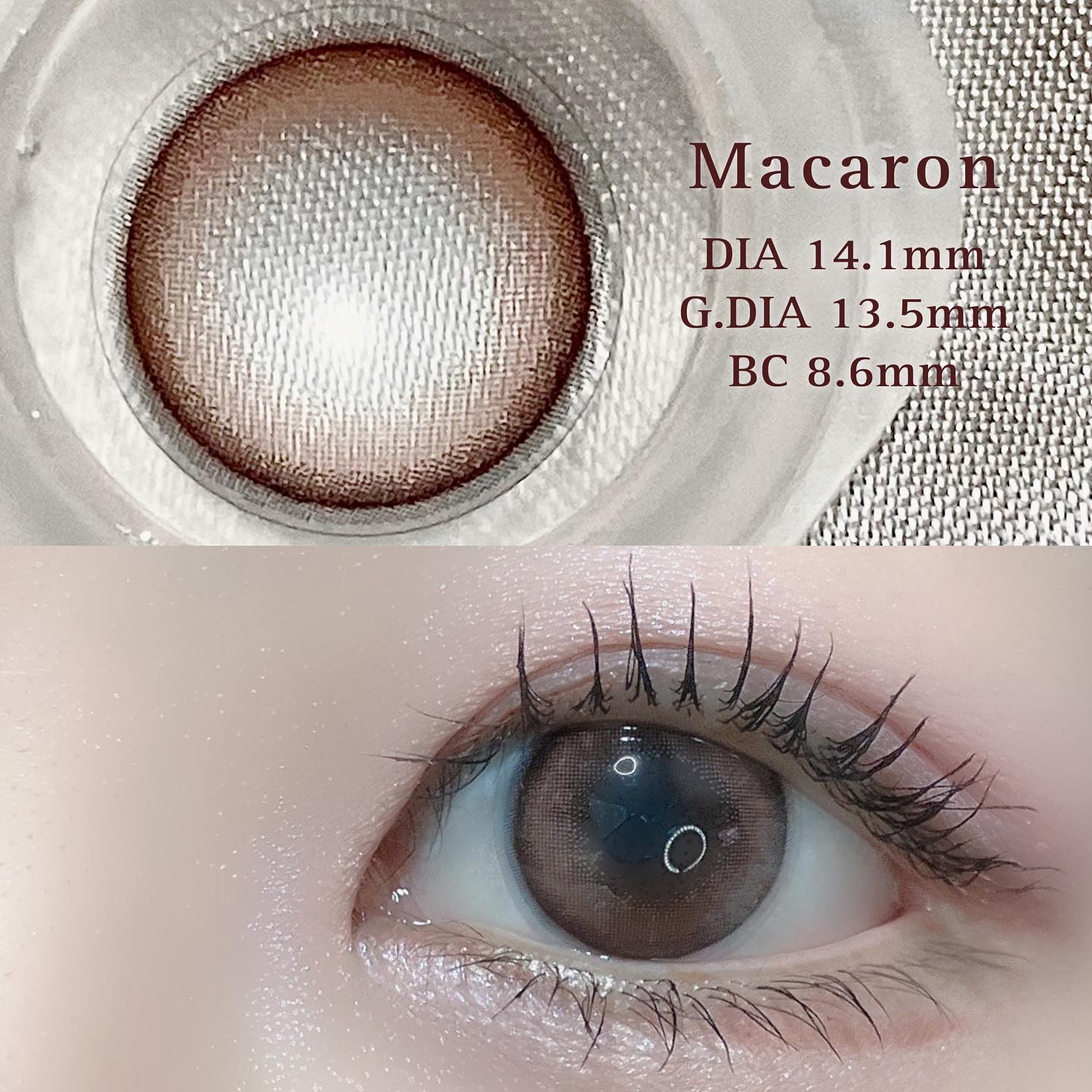 HARNE 1day マカロン/HARNE/ワンデー（１DAY）カラコンを使ったクチコミ（2枚目）