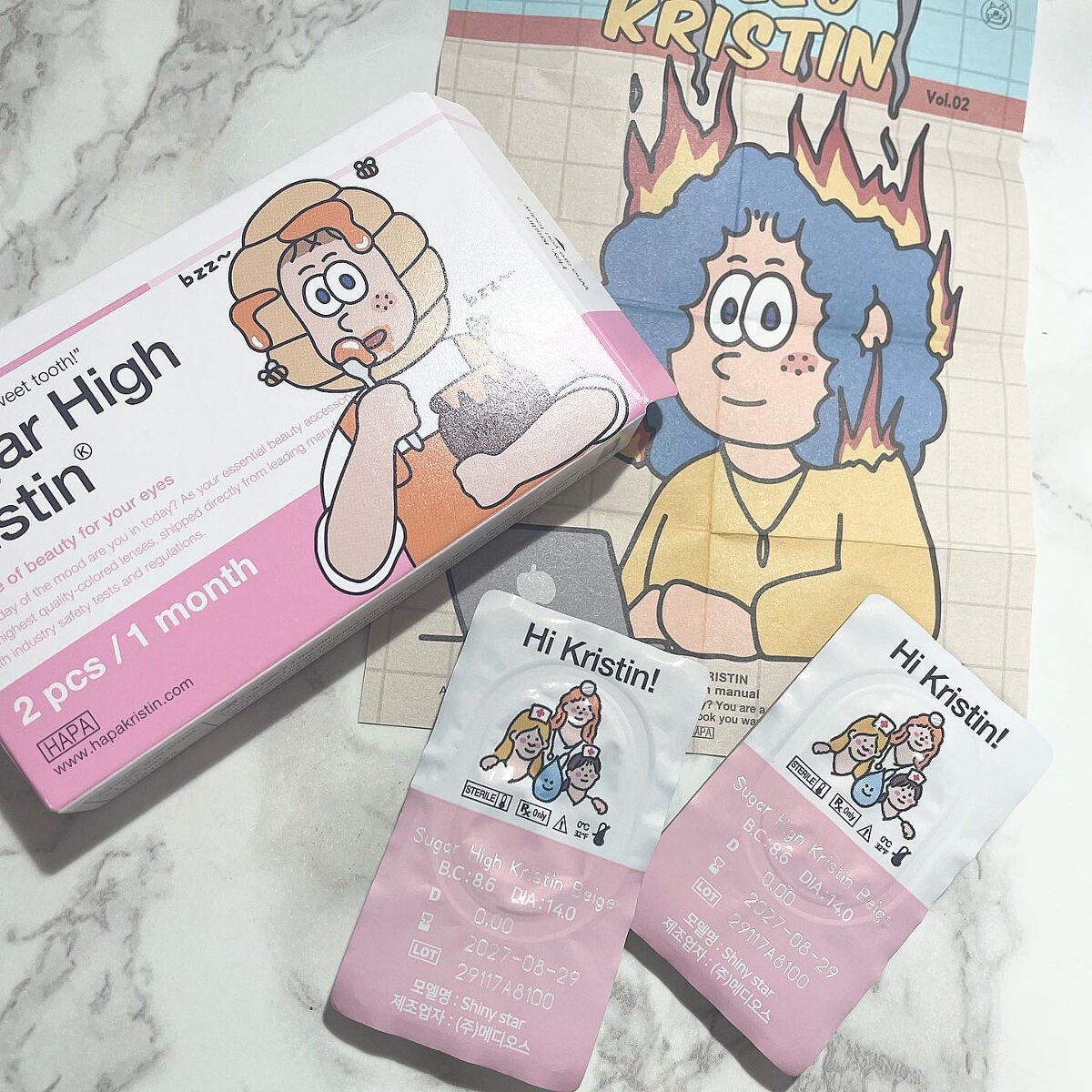 Suger High Kristin/Hapa kristin/カラーコンタクトレンズを使ったクチコミ(2枚目)