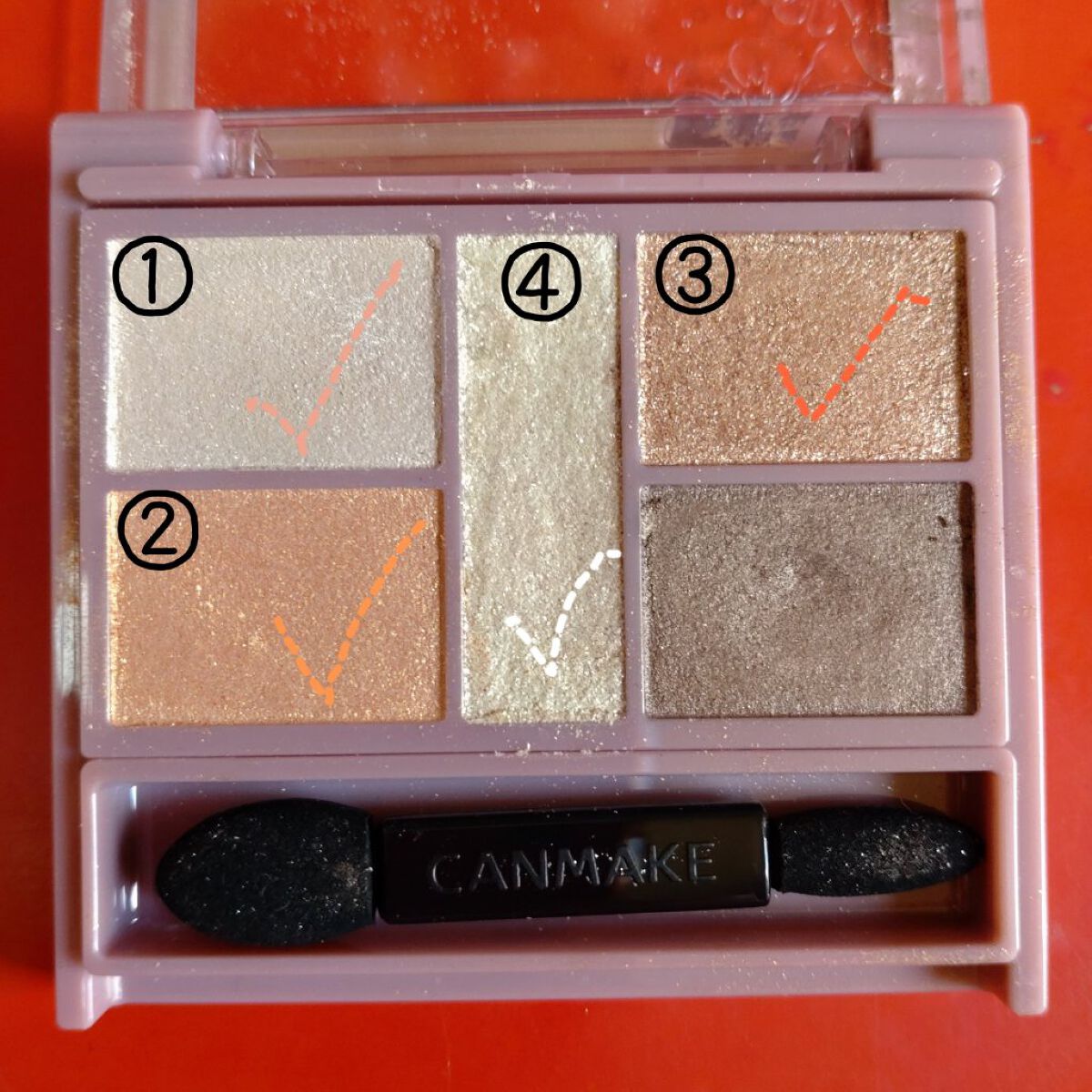 パーフェクトスタイリストアイズ 16 ダブルサンシャイン/キャンメイク/アイシャドウパレットを使ったクチコミ（2枚目）