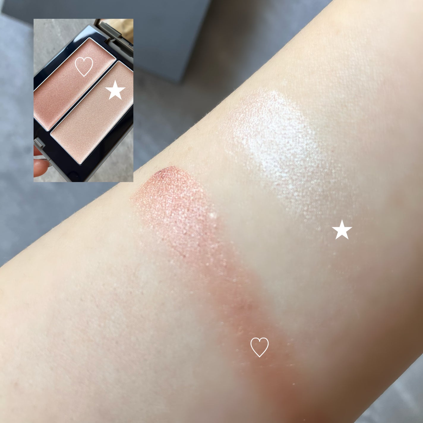 THREE シマリング グロー デュオ/THREE/クリームハイライトを使ったクチコミ(4枚目)