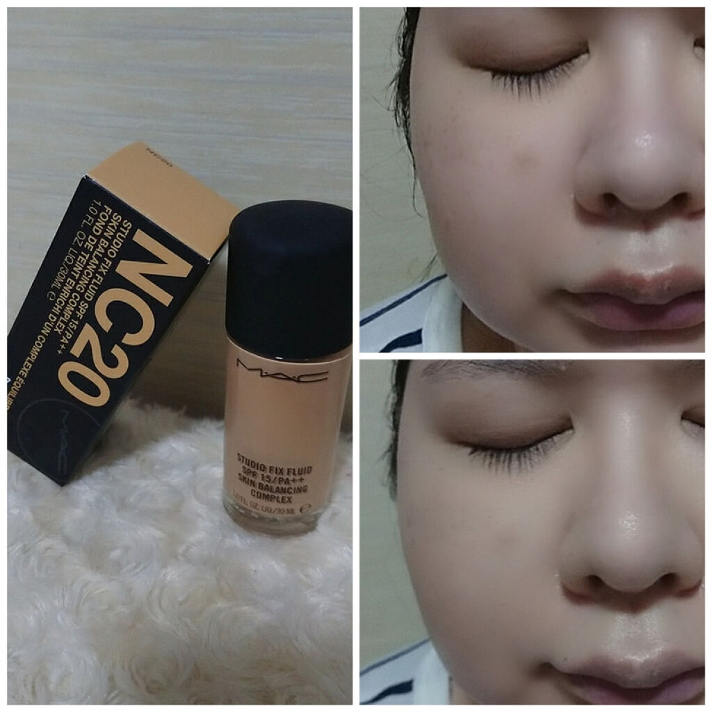 スタジオフィックス フルイッド SPF 15/M・A・C/リキッドファンデーションを使ったクチコミ（1枚目）