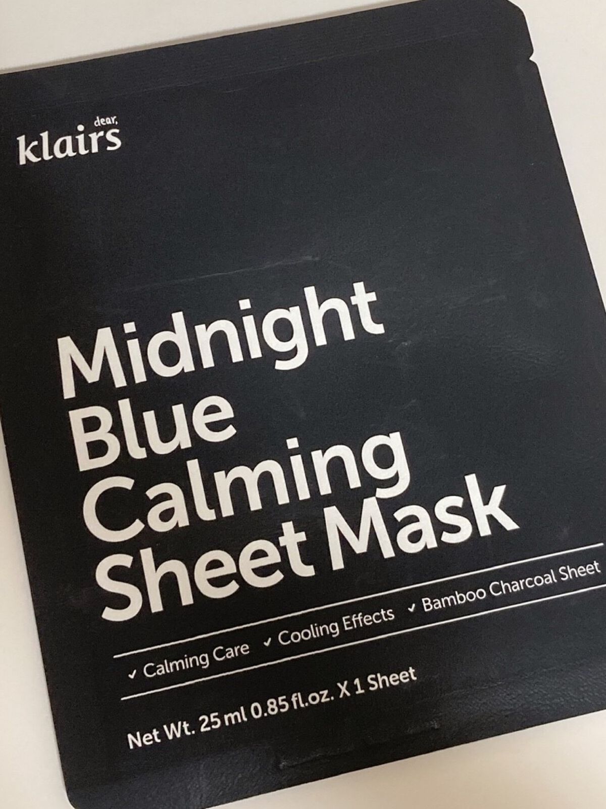 ミッドナイトブルーカーミングシートマスク(25ml)/Klairs/シートマスク・パックを使ったクチコミ(1枚目)