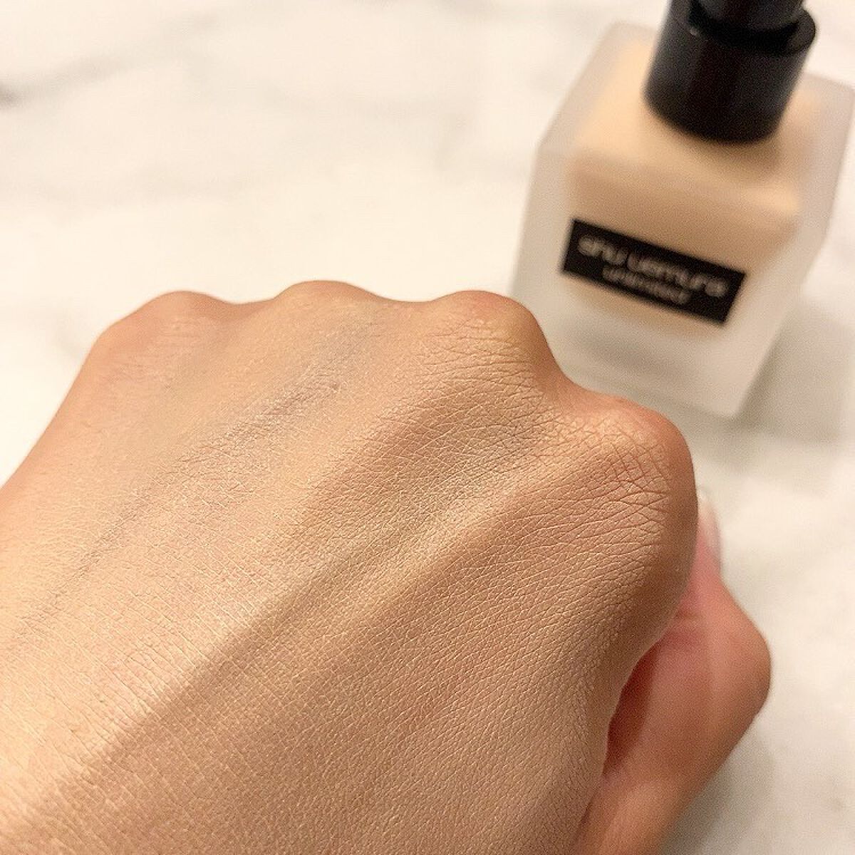 (旧)アンリミテッド ラスティング フルイド/shu uemura/リキッドファンデーションを使ったクチコミ(3枚目)