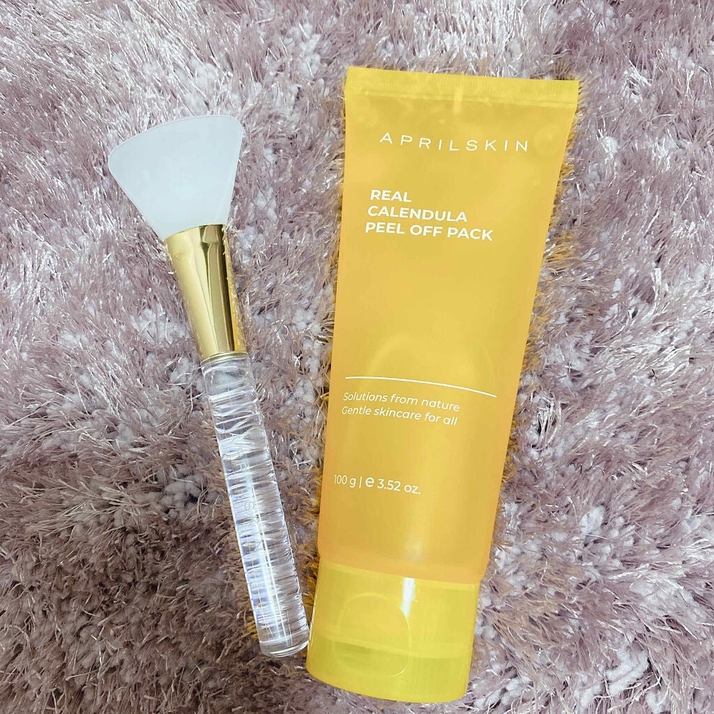 リアルカレンデュラピールオフパック/APRILSKIN/ピーリングを使ったクチコミ(1枚目)