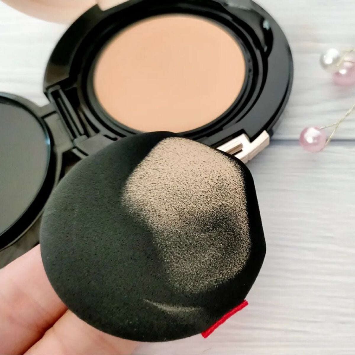 ドラマティッククッションジェリー/マキアージュ/クッションファンデーションを使ったクチコミ(4枚目)