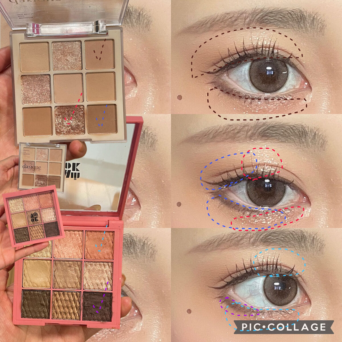 ソフトクレイビームアイシャドウパレット/AMIOK/ジェル・クリームアイシャドウを使ったクチコミ（3枚目）