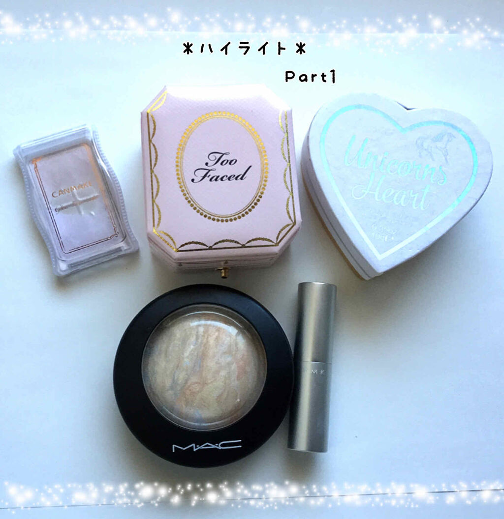 ハートハイライター ユニコーンハート/MAKEUP REVOLUTION/パウダーハイライトを使ったクチコミ（1枚目）