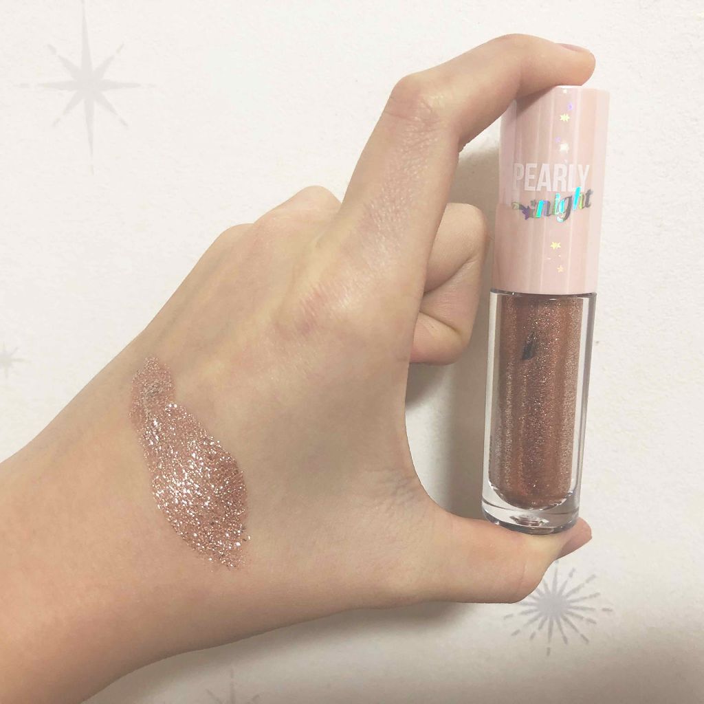 シュガー トゥインクル リキッド シャドウ/PERIPERA/リキッドアイシャドウを使ったクチコミ(1枚目)