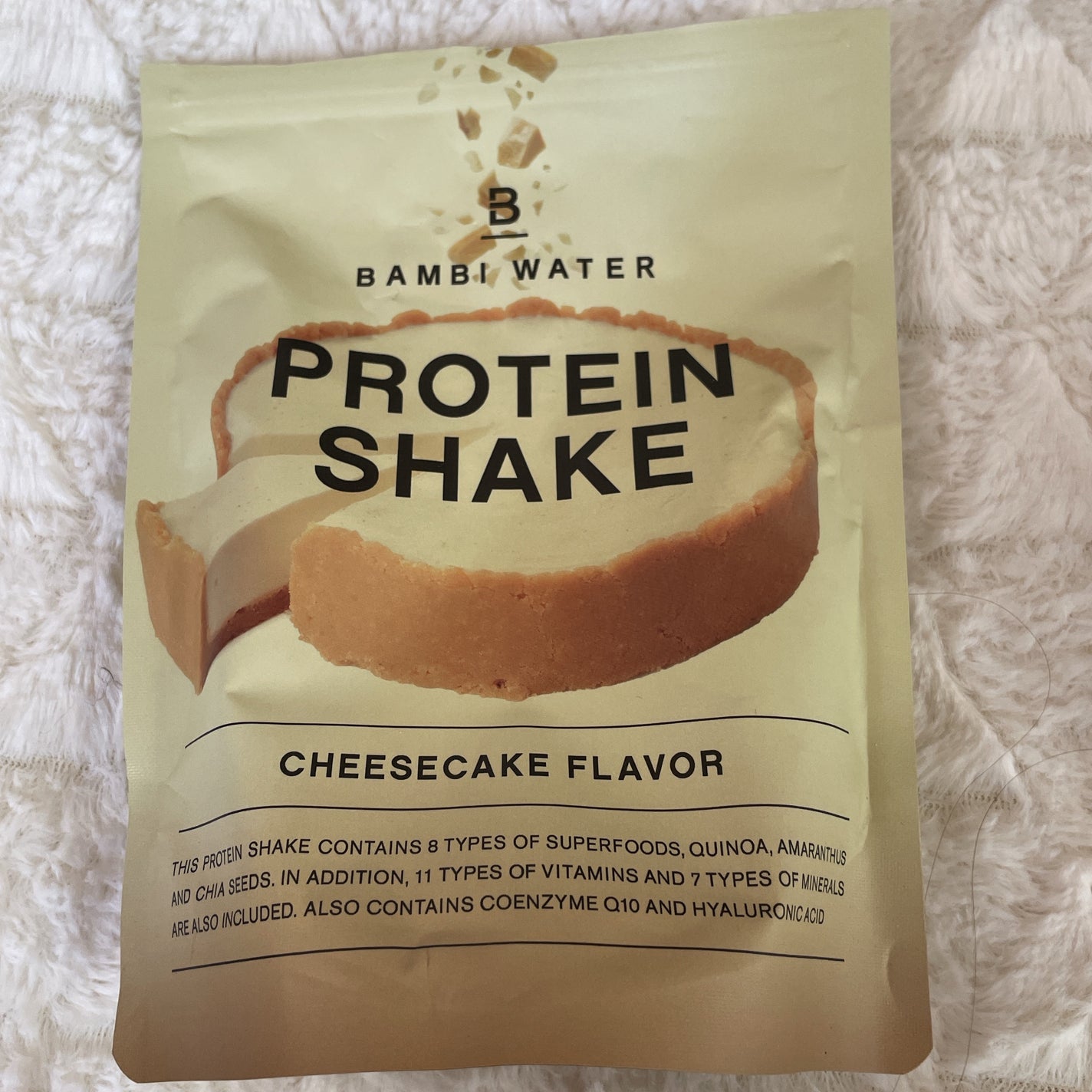 プロテインシェイク チーズケーキ/BAMBI WATER/その他プロテインを使ったクチコミ(1枚目)