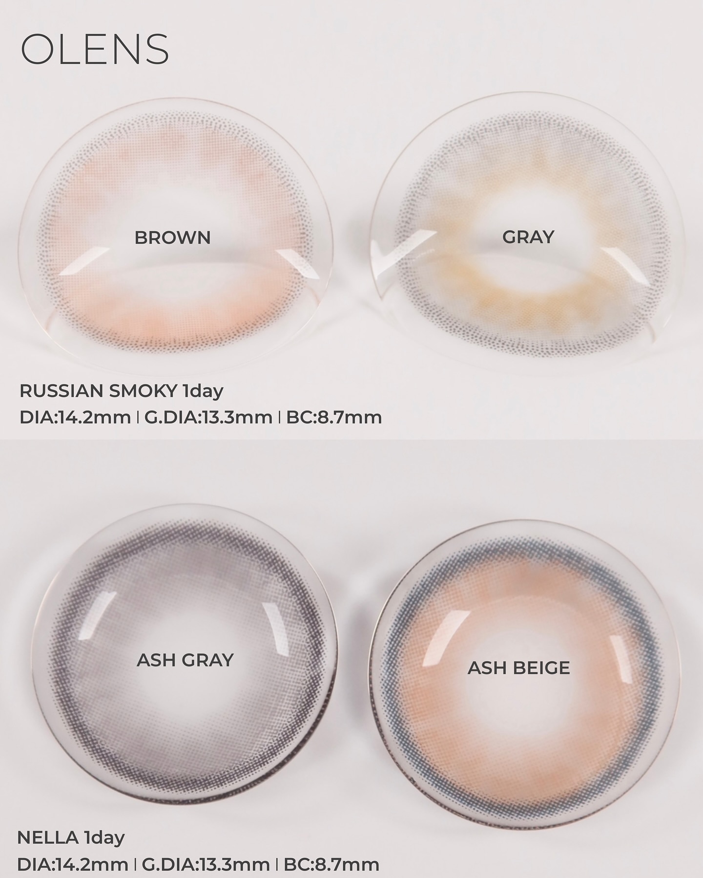 ロシアンスモーキー/OLENS/カラーコンタクトレンズを使ったクチコミ（2枚目）