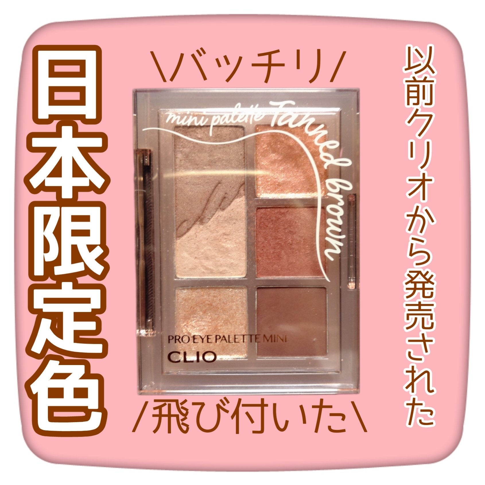 プロ アイパレット ミニ/CLIO/アイシャドウパレットを使ったクチコミ（1枚目）