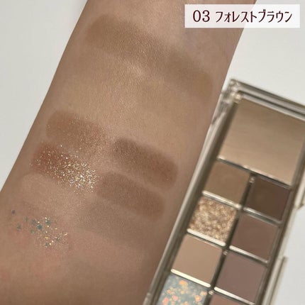 ミックスブラーリングアイパレット/wakemake/マルチパレットを使ったクチコミ(7枚目)