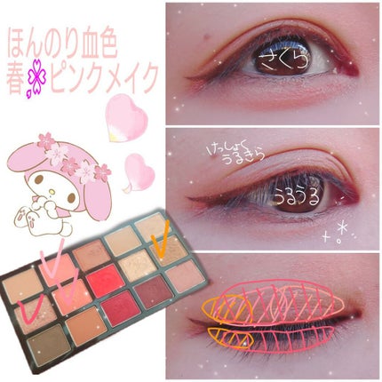 プレイカラーアイパレット ベストラブ/ETUDE/アイシャドウパレットを使ったクチコミ(1枚目)