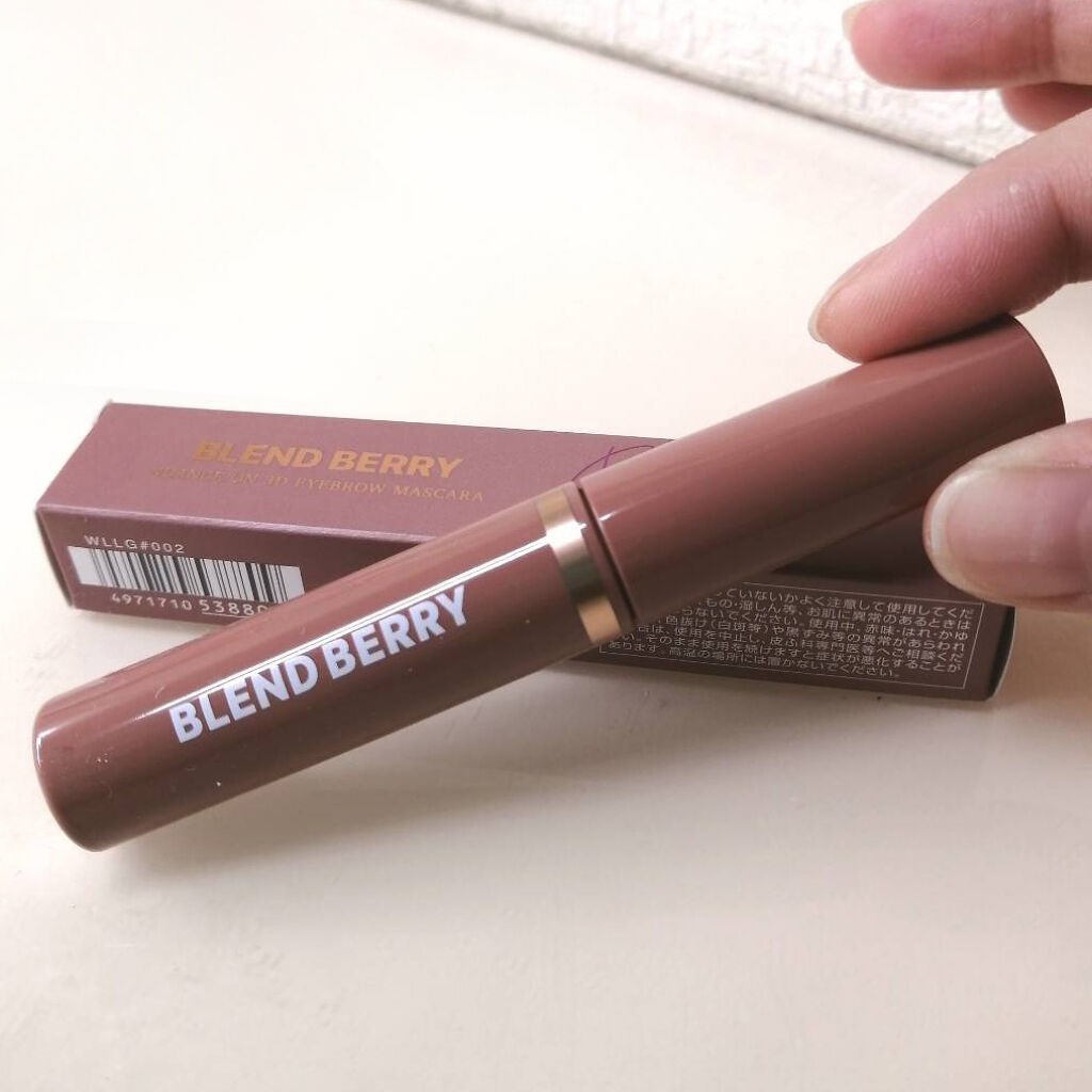 ニュアンスオン3Dアイブロウマスカラ/BLEND BERRY/眉マスカラを使ったクチコミ（2枚目）