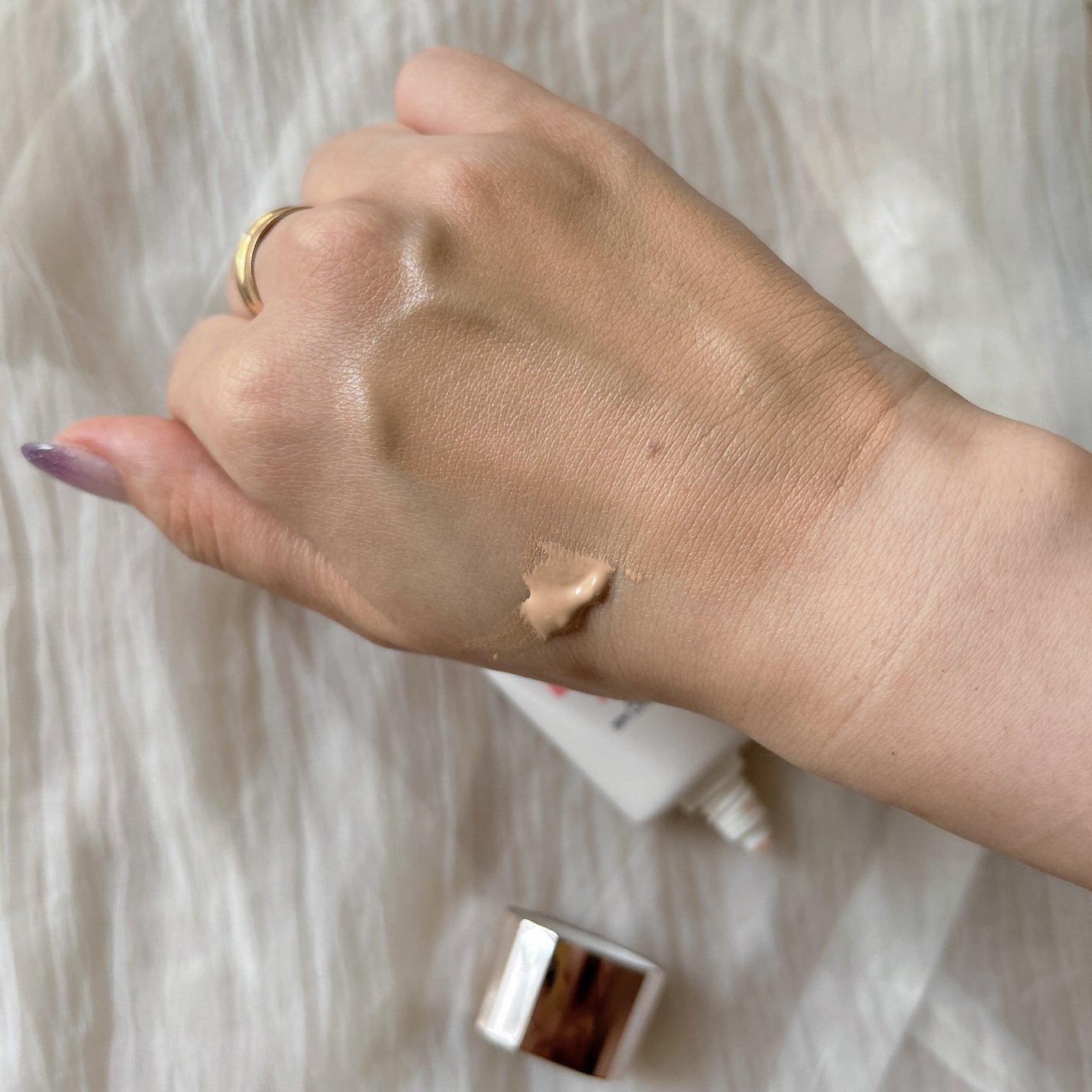 サンシェルター トーンアップCC/DECORTÉ/CCクリームを使ったクチコミ(3枚目)