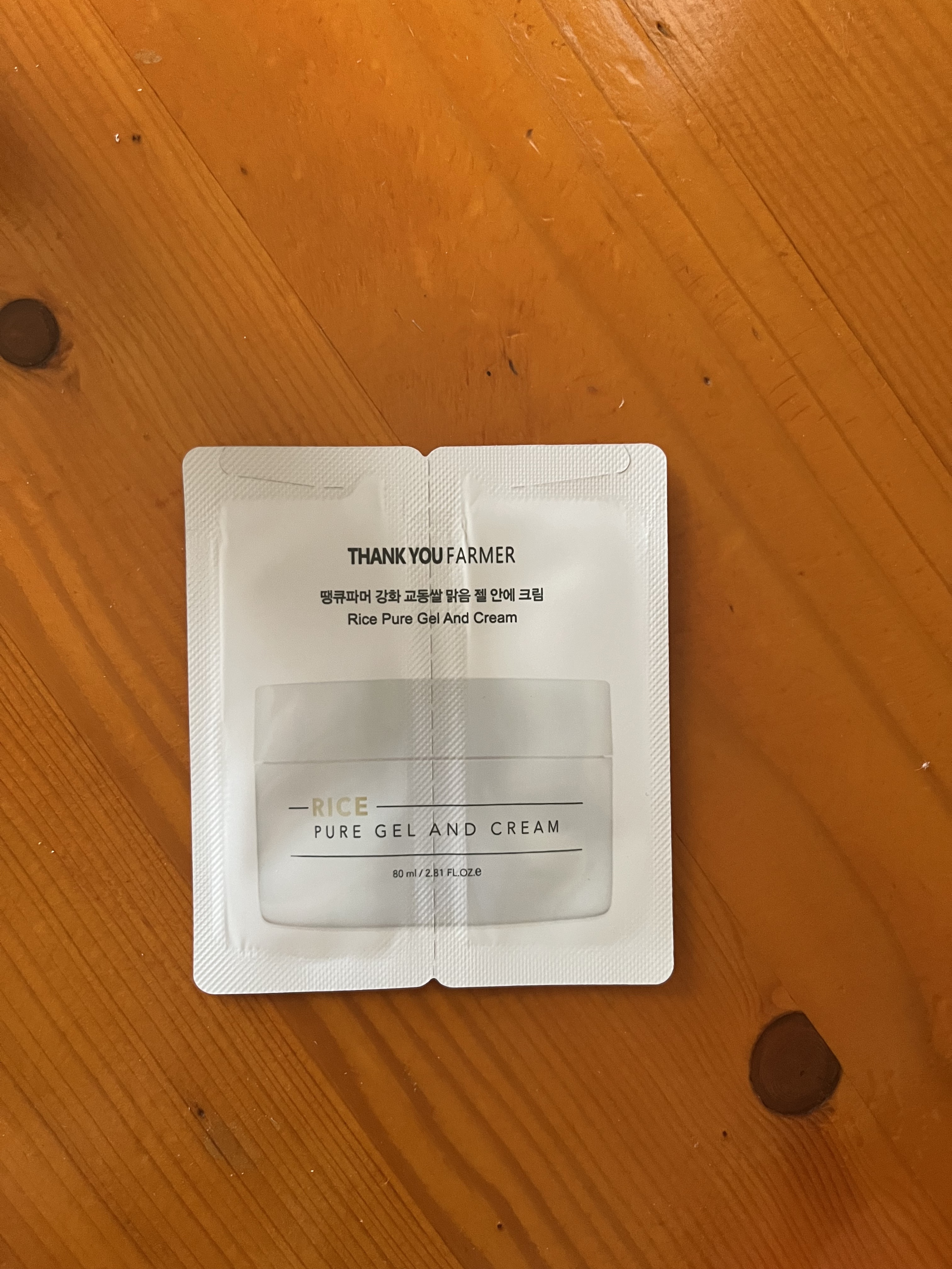ライスピュアジェル＆クリーム/THANK YOU FARMER/フェイスクリームを使ったクチコミ（1枚目）