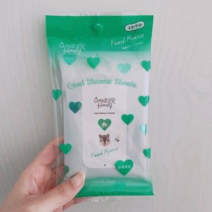 VECUA Honey ワンダーハニー 素肌すっきりクールシャワーシートのクチコミ「【VECUA Honey ワンダーハニー 素肌すっきりクールシャワーシート】
内容量:10枚入.....」(2枚目)