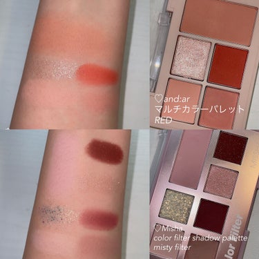 Peach Blush Toast cafe eye palette/NOTONE/アイシャドウパレットを使ったクチコミ（3枚目）