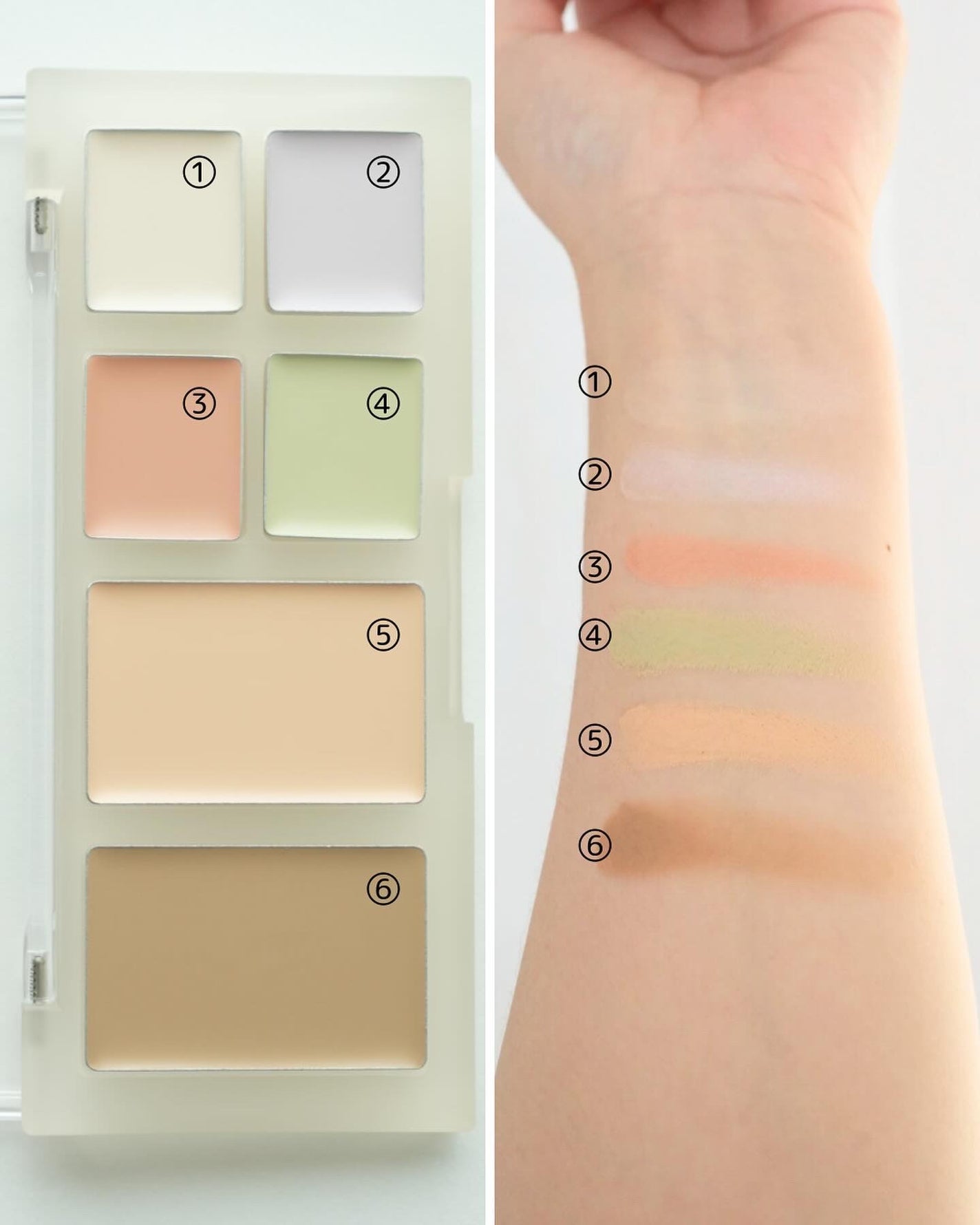 ブリージングコンシーラーパレット/Healus/パレットコンシーラーを使ったクチコミ(4枚目)