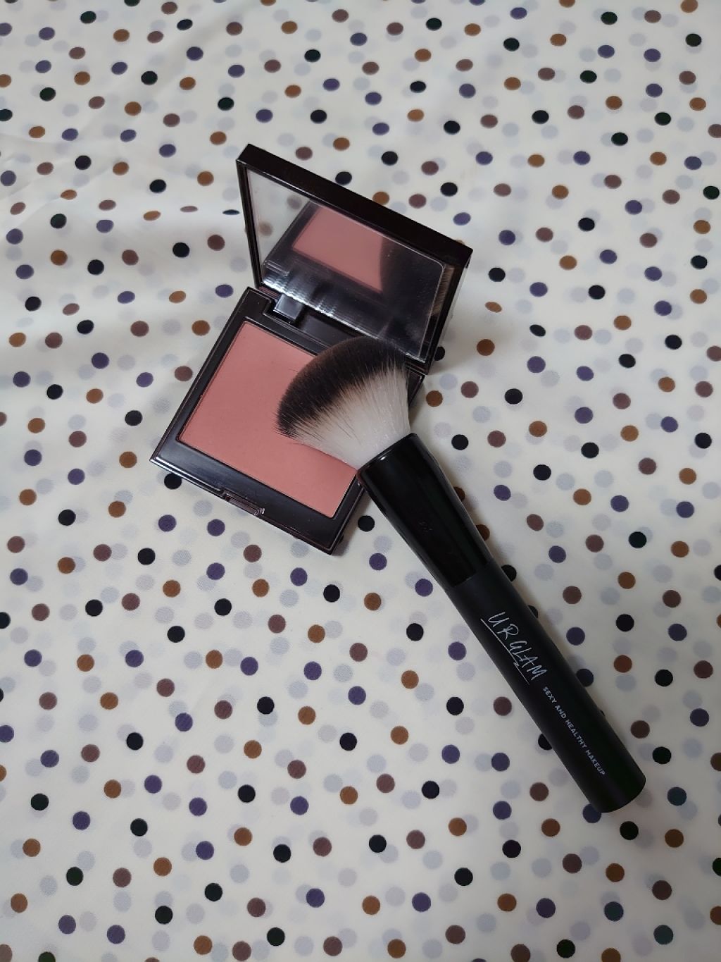 UR GLAM　CHEEK BRUSH/U R GLAM/メイクブラシを使ったクチコミ（1枚目）