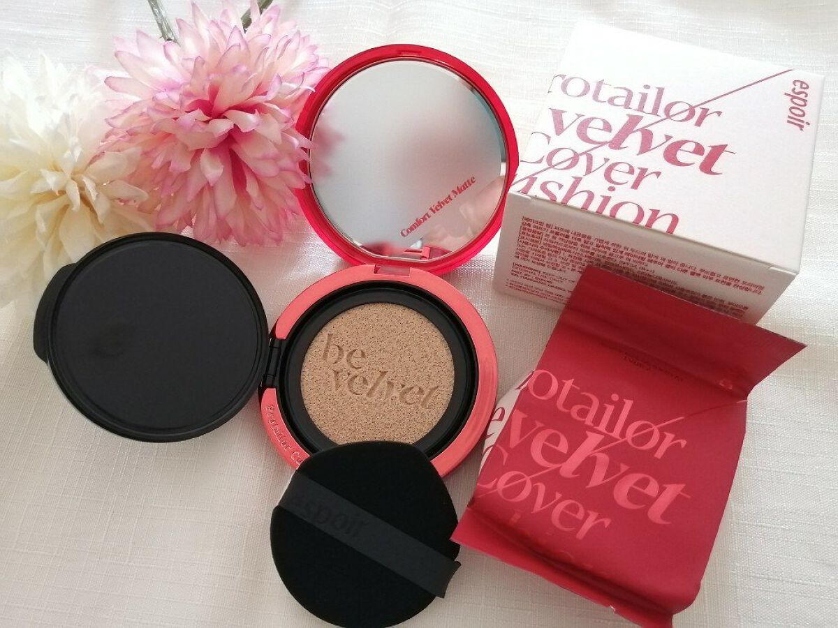 プロテーラービーベルベットカバークッション/espoir/クッションファンデーションを使ったクチコミ（1枚目）