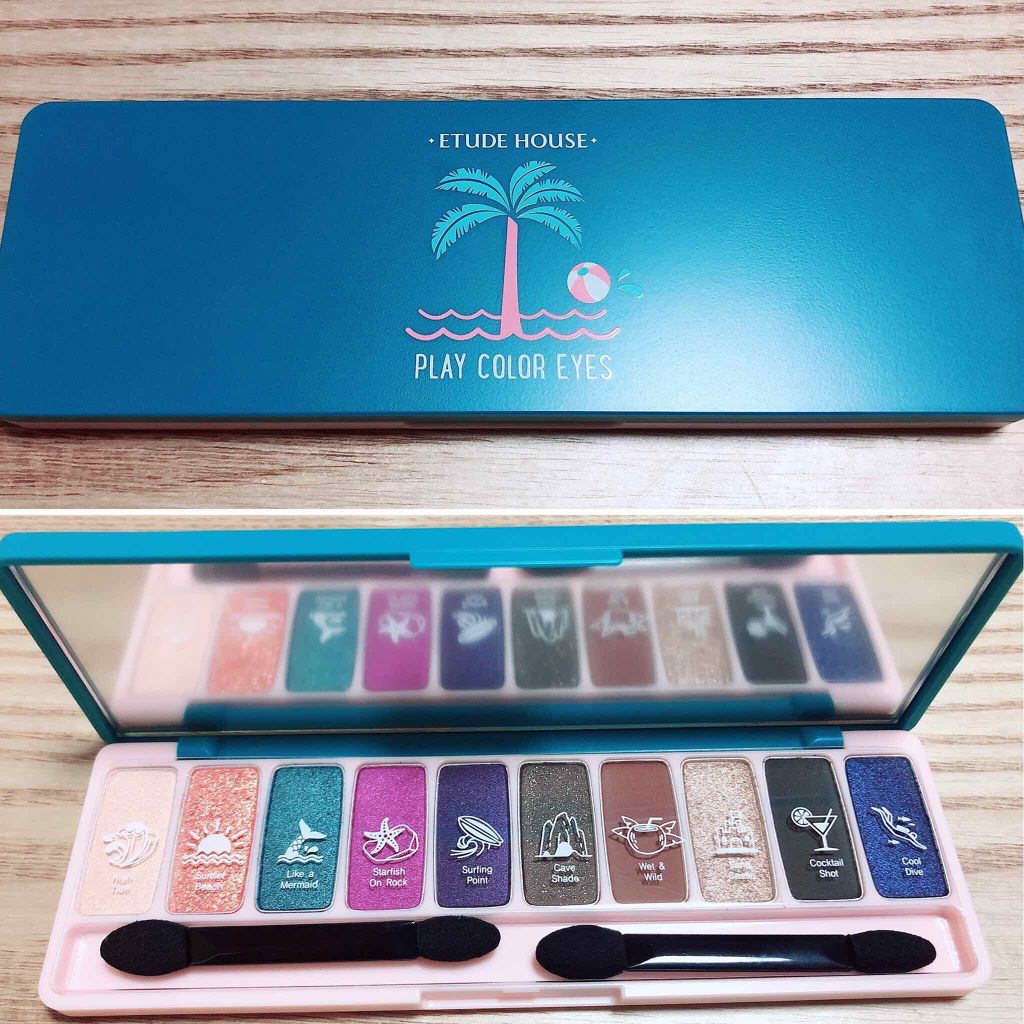 プレイカラー アイシャドウ ビーチパーティー/ETUDE/アイシャドウパレットを使ったクチコミ(1枚目)