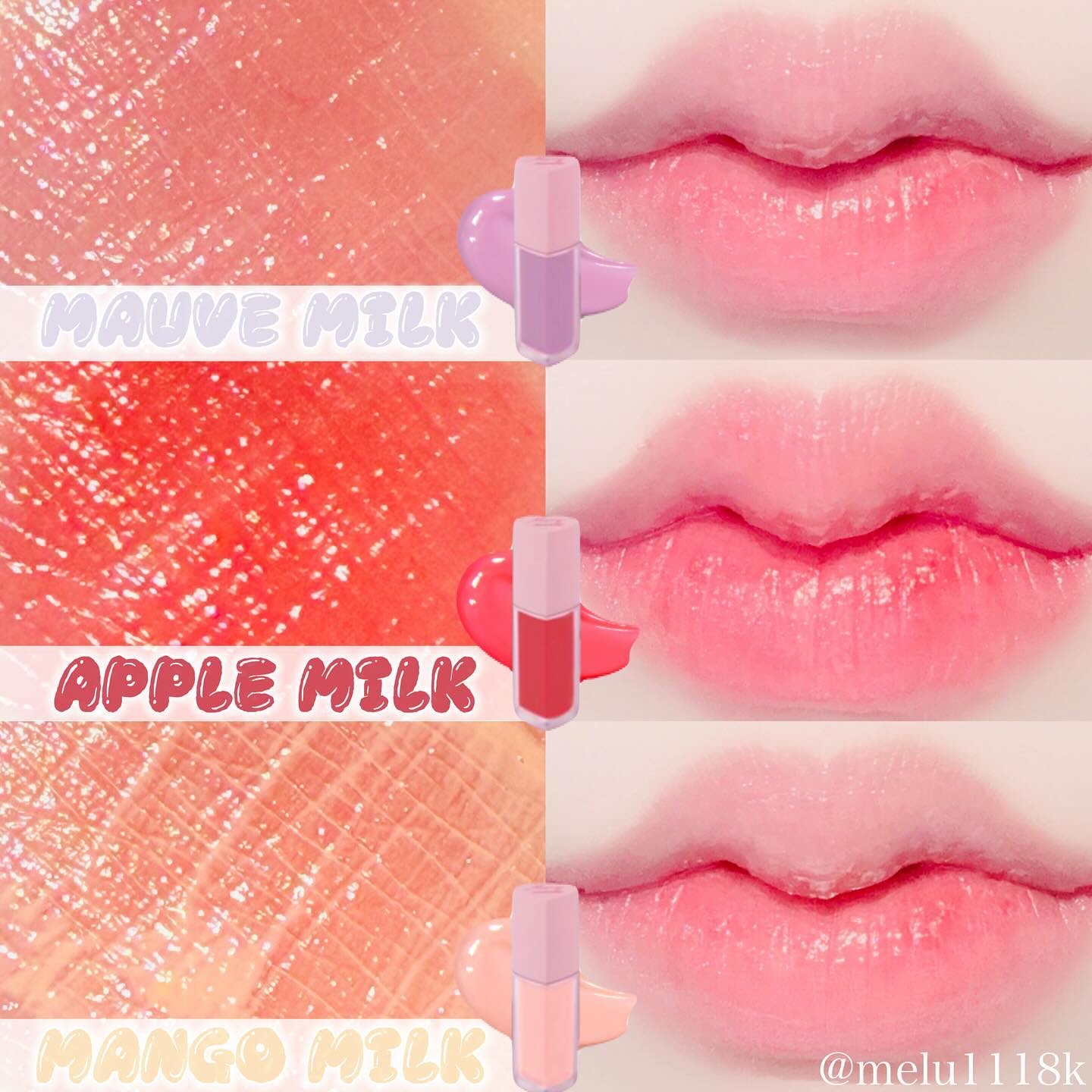 ミルクハートティントリップアンドチーク/Merrymonde/リップティントを使ったクチコミ（3枚目）